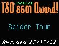 viatrix's iso8601 award, awarded to spider town on 23/17/22